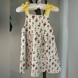 Zara Kids Floral Dress with Yellow Straps